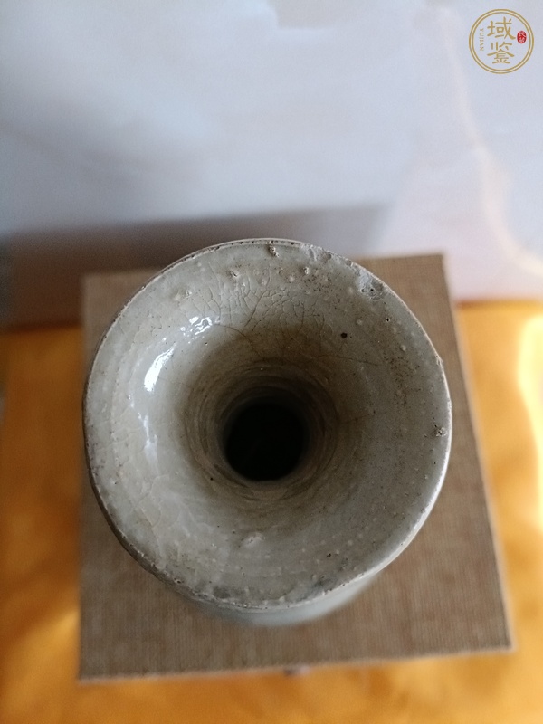 古玩陶瓷元末明初·青花螺旋紋玉壺春瓶真品鑒賞圖