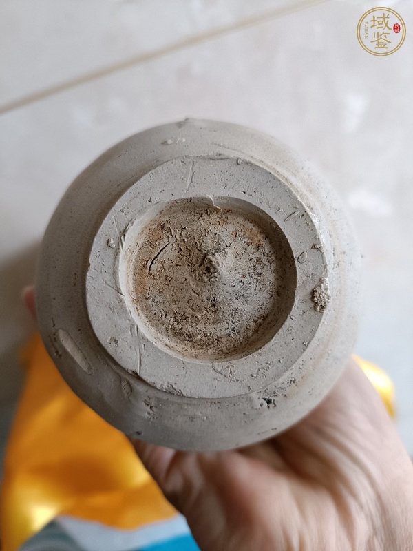 古玩陶瓷元末明初·青花螺旋紋玉壺春瓶真品鑒賞圖