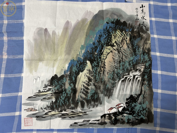 古玩轉(zhuǎn)賣占山《山高水長》拍賣，當(dāng)前價格398元