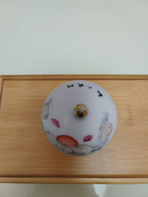 古玩陶瓷天女散花粉彩蓋缸拍賣,當前價格780元