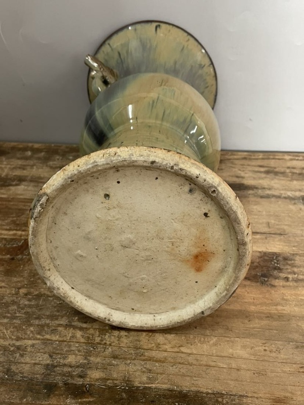 古玩陶瓷鈞釉鳳耳花觚拍賣,當前價格9988元