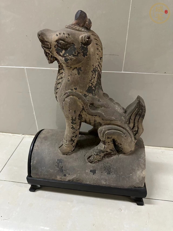 古玩雜項(xiàng)瓦脊狻猊真品鑒賞圖