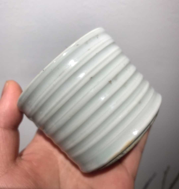 古玩陶瓷清中晚期德化窯香爐(琴爐)弦紋竹節(jié)爐拍賣,當(dāng)前價(jià)格3500元