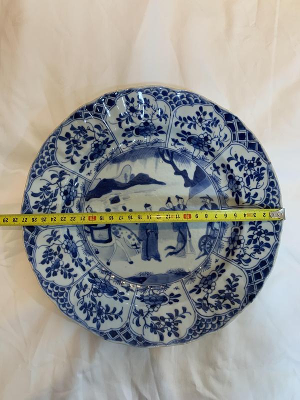 古玩陶瓷康熙人物紋青花盤拍賣,當前價格13899元