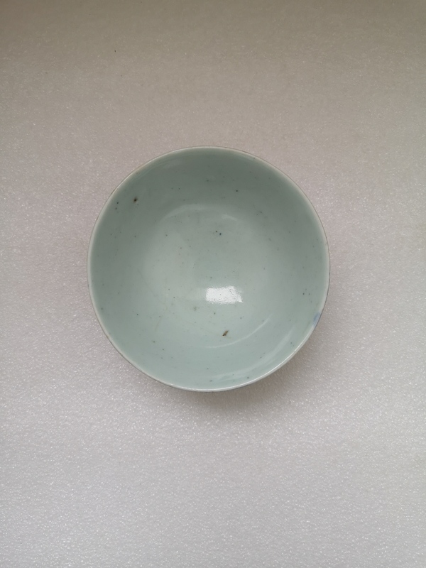 古玩陶瓷花卉紋青花碗拍賣,當前價格398元