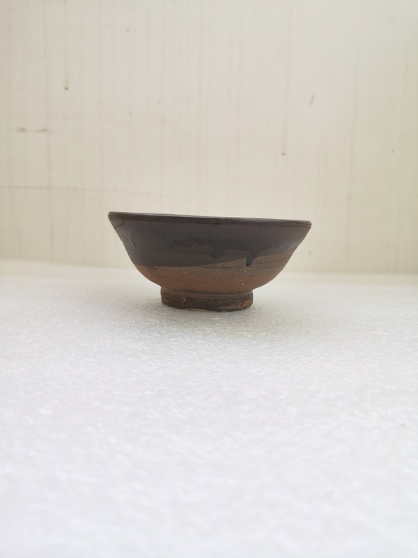 古玩陶瓷褐釉小碗拍賣,當前價格580元