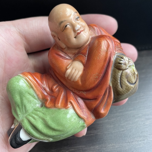 古玩陶瓷彩繪羅漢拍賣,當前價格12000元