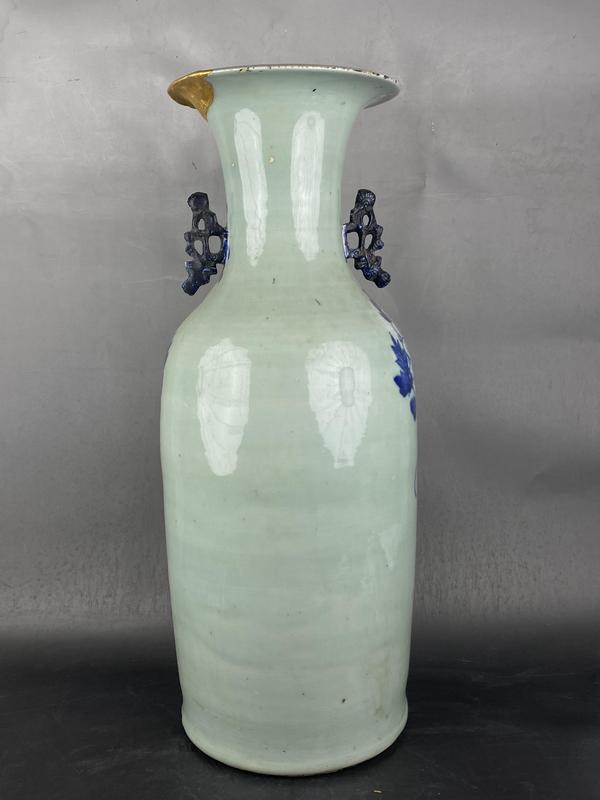 古玩陶瓷花間龍紋嫁妝瓶拍賣,當(dāng)前價格2888元