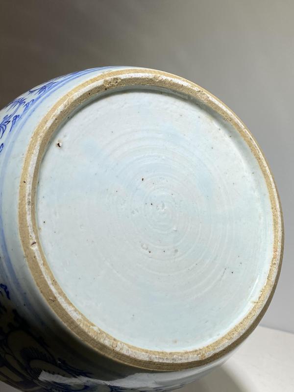 古玩陶瓷青花纏枝三囍字罐拍賣,當前價格1888元