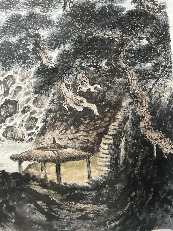 古玩字畫尚鵬飛.大紅袍書中原作《萬里松濤涌云煙》拍賣,當前價格5887元
