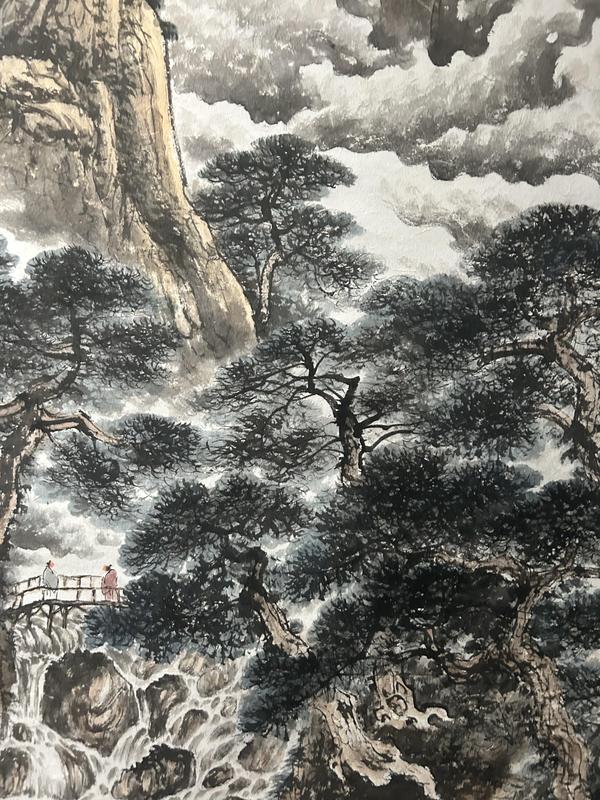 古玩字畫尚鵬飛.大紅袍書中原作《萬里松濤涌云煙》拍賣,當前價格5887元