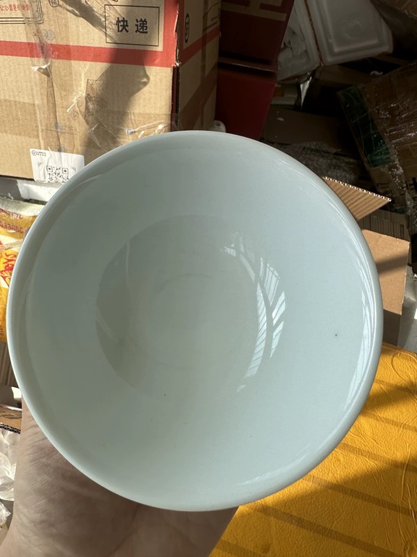 古玩陶瓷民國粉彩龍鳳紋喜字茶碗拍賣，當前價格800元