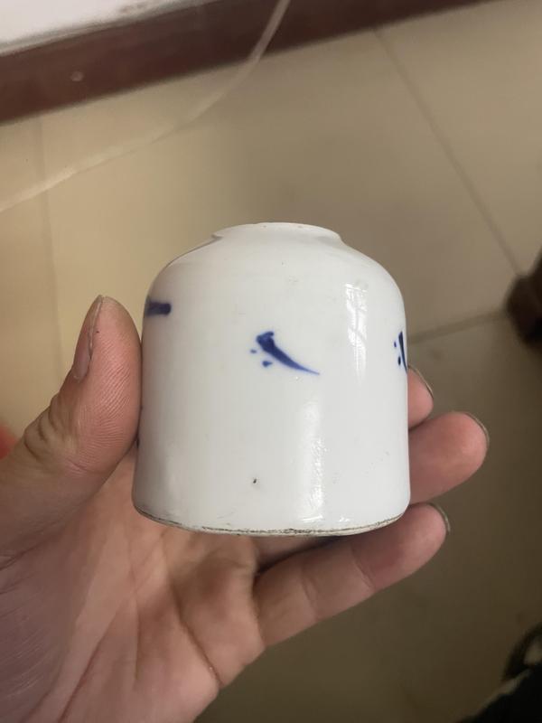 古玩陶瓷青花山水水盂拍賣,當前價格580元