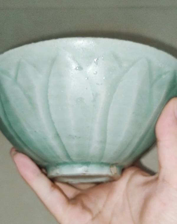 古玩陶瓷宋龍泉窯蓮瓣洗拍賣,當前價格3500元
