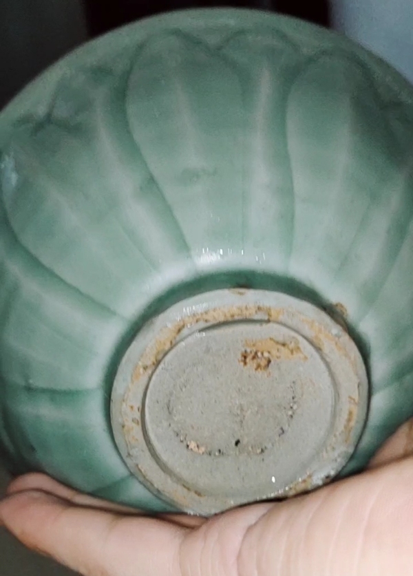 古玩陶瓷宋龍泉窯蓮瓣洗拍賣,當前價格3500元