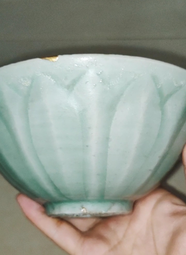 古玩陶瓷宋龍泉窯蓮瓣洗拍賣,當前價格3500元
