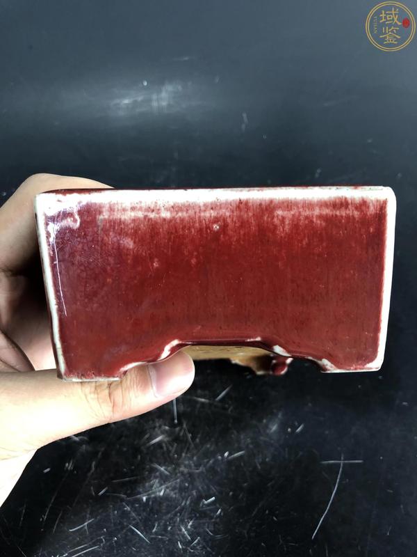 古玩陶瓷清中鈞紅窯變釉四方洗拍賣,當(dāng)前價格8000元