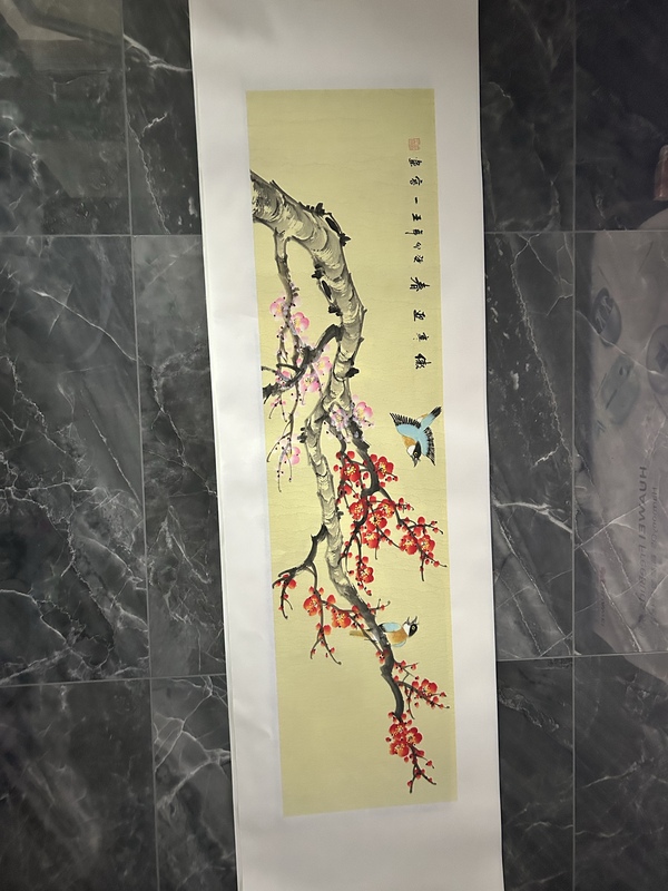 古玩字畫王一容老師精品《花鳥》拍賣，當(dāng)前價(jià)格788元