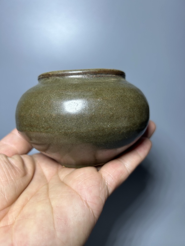 古玩陶瓷宋金耀州窯茶葉末釉茶入（精品茶器）拍賣，當(dāng)前價(jià)格6000元