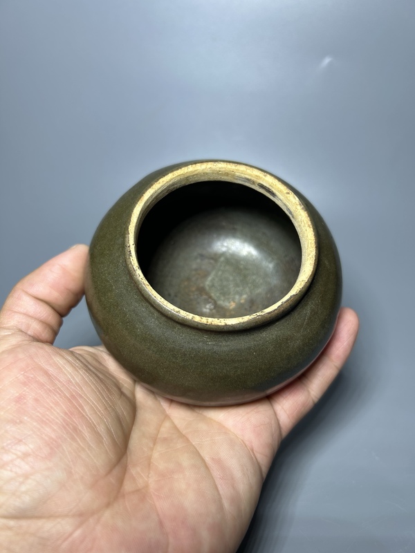 古玩陶瓷宋金耀州窯茶葉末釉茶入（精品茶器）拍賣，當(dāng)前價(jià)格6000元