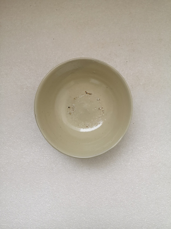 古玩陶瓷磁州窯白釉茶碗拍賣，當前價格680元