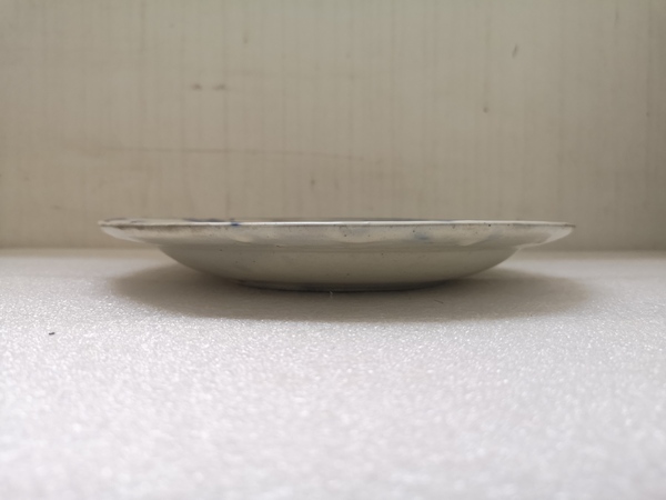 古玩陶瓷晚清青花魚紋盤拍賣,當前價格450元