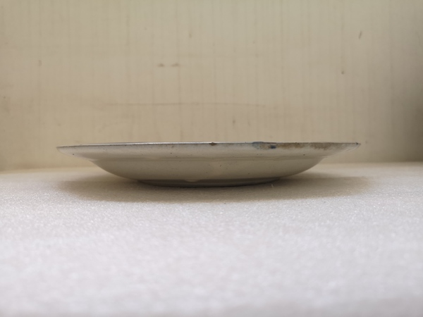 古玩陶瓷晚清青花魚紋盤拍賣,當前價格450元