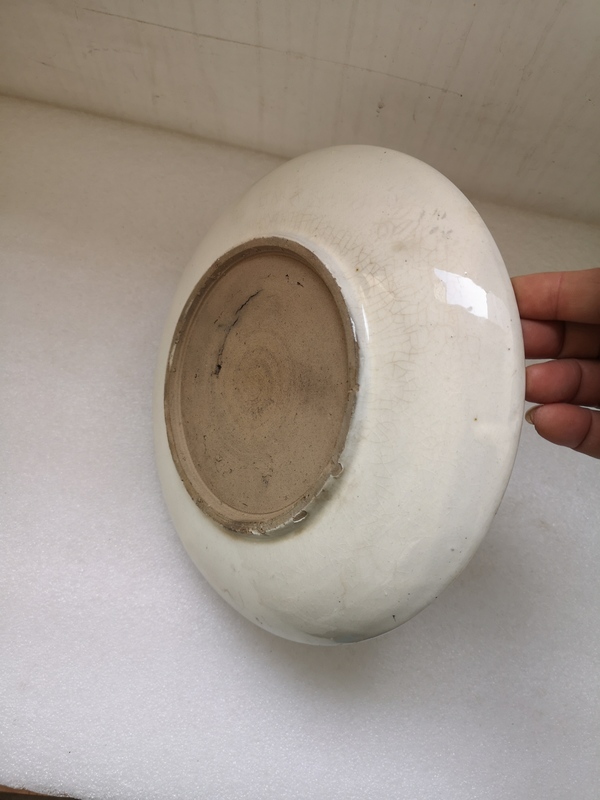 古玩陶瓷青花花卉紋盤拍賣,當前價格398元