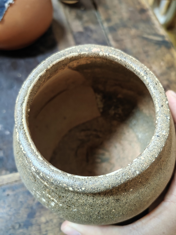 古玩陶瓷宋代茶葉末釉罐子拍賣,當前價格200元