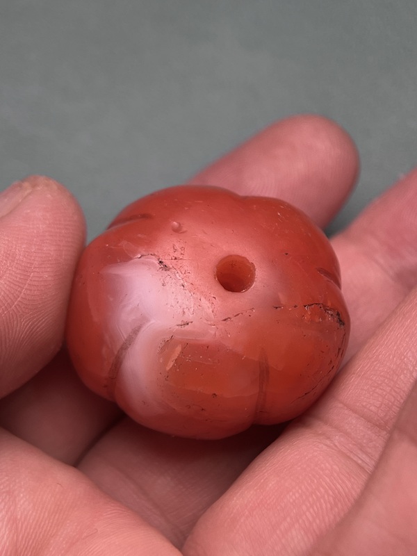 古玩玉器藏傳南紅瓜珠2拍賣,當前價格4600元