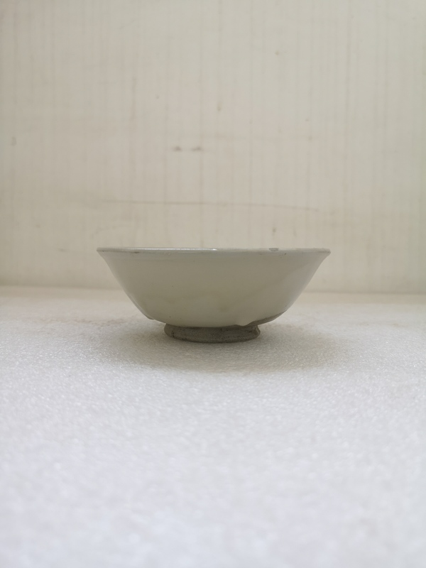 古玩陶瓷元末明初磁州窯白釉碗拍賣,當前價格680元