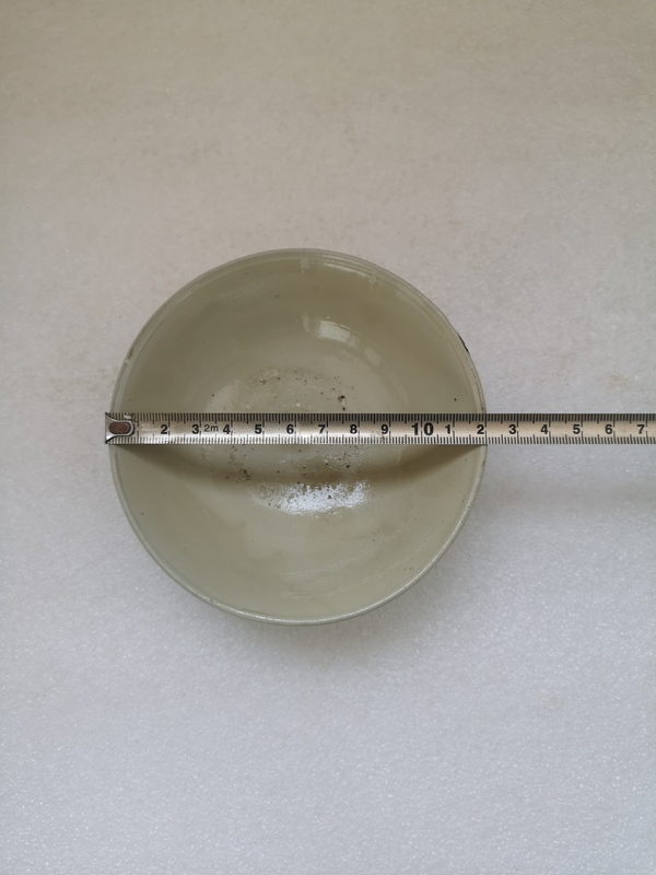 古玩陶瓷元末明初磁州窯白釉碗拍賣,當前價格680元