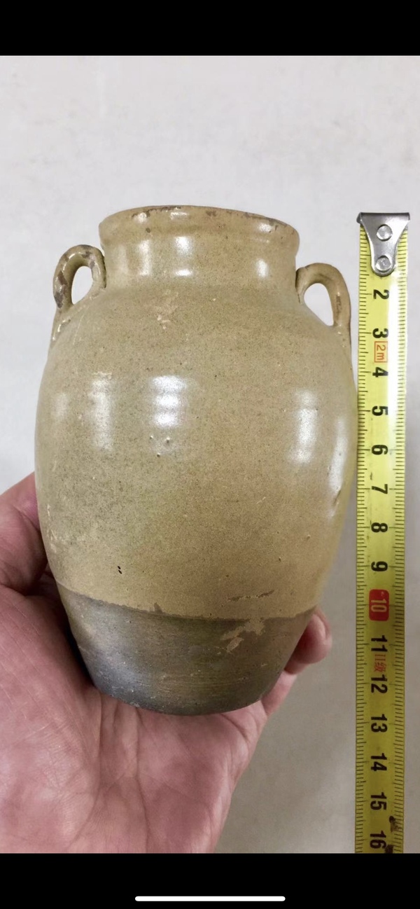 古玩陶瓷越窯系青瓷雙系罐拍賣,當前價格2688元