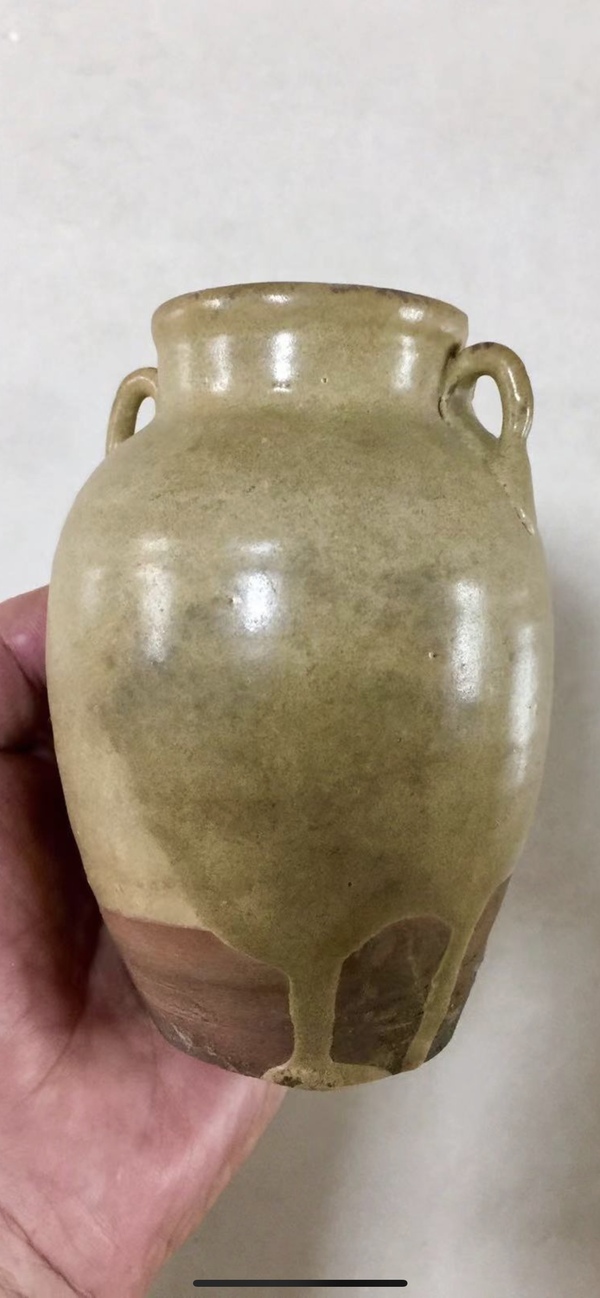 古玩陶瓷越窯系青瓷雙系罐拍賣,當前價格2688元
