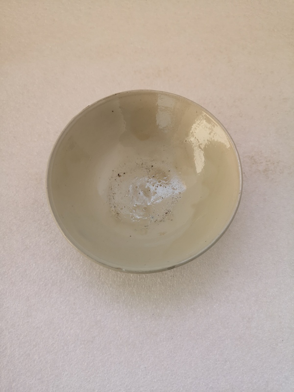 古玩陶瓷元末明初磁州窯白釉碗拍賣,當前價格680元
