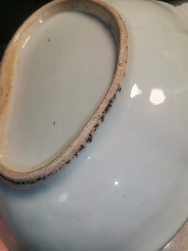 古玩陶瓷清中晚期 廣彩花鳥人物故事紋海棠盤拍賣,當前價格2200元