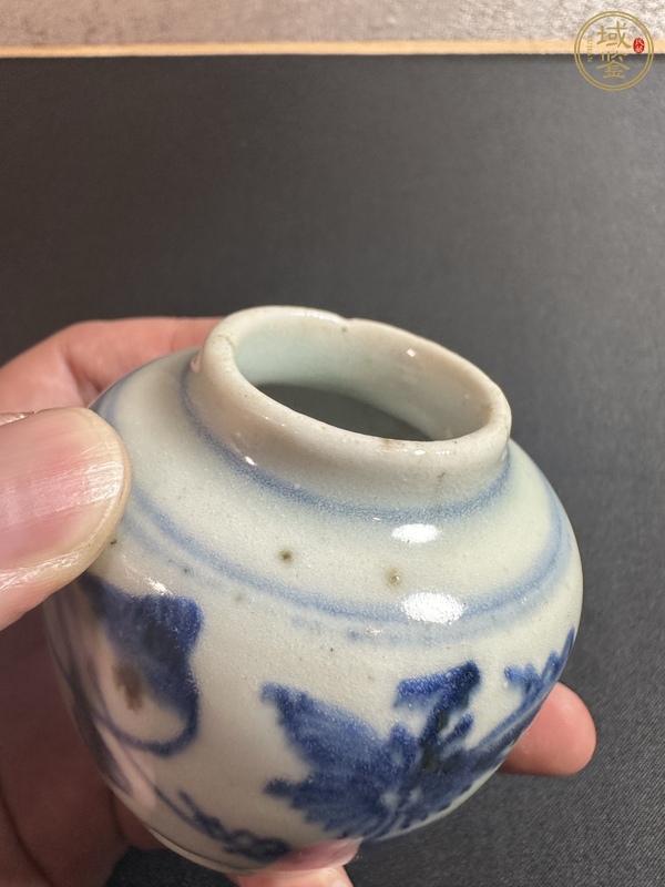 古玩陶瓷青花纏枝花卉紋小罐真品鑒賞圖