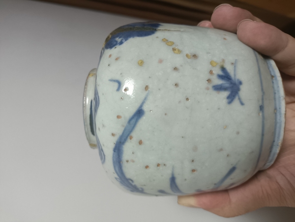 古玩陶瓷青花花卉紋蓋罐拍賣,當前價格800元
