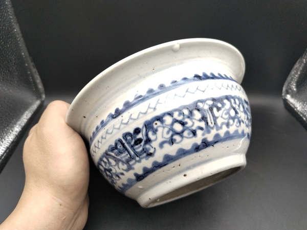 古玩陶瓷青花夔龍紋香爐拍賣,當前價格450元