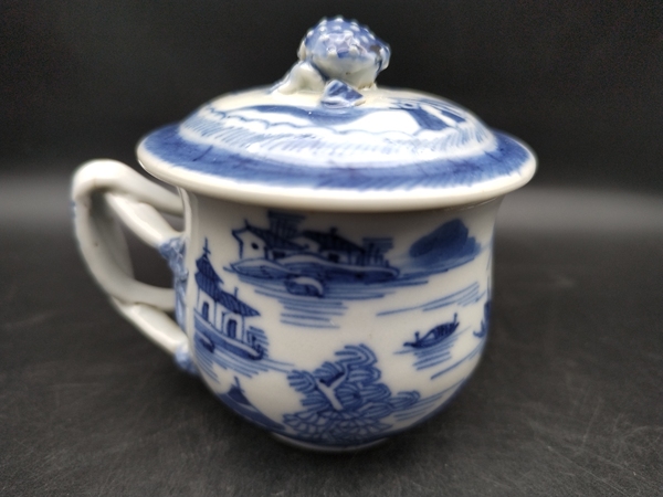 古玩陶瓷青花山水人物紋馬克杯拍賣,當前價格800元