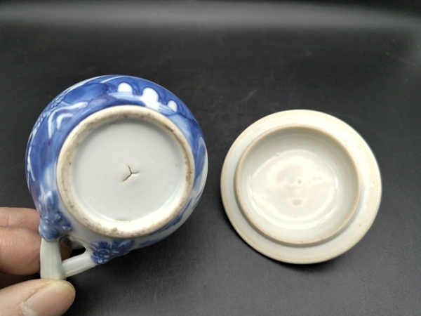 古玩陶瓷青花山水人物紋馬克杯拍賣,當前價格800元