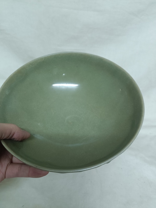 古玩陶瓷宋代龍泉窯青釉菊瓣碗(已平臺實物保真)拍賣,當前價格22000元