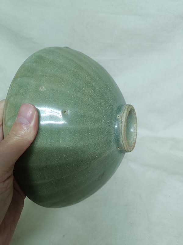 古玩陶瓷宋代龍泉窯青釉菊瓣碗(已平臺實物保真)拍賣,當前價格22000元