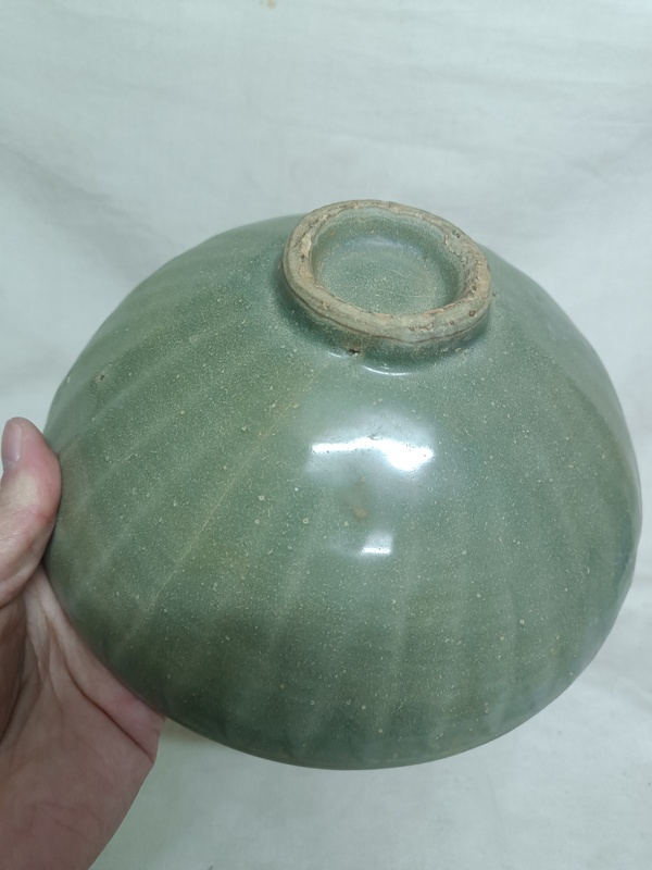 古玩陶瓷宋代龍泉窯青釉菊瓣碗(已平臺實物保真)拍賣,當前價格22000元