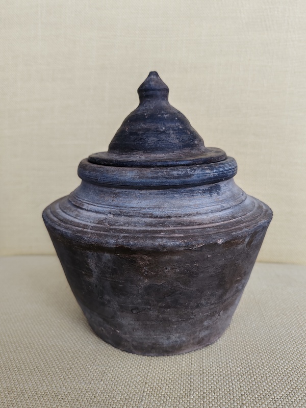 古玩陶瓷精品黑色陶罐拍賣,當前價格600元