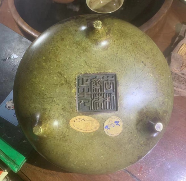 古玩銅器15年前國外拍回來的清中早期爐子拍賣，當前價格58888元