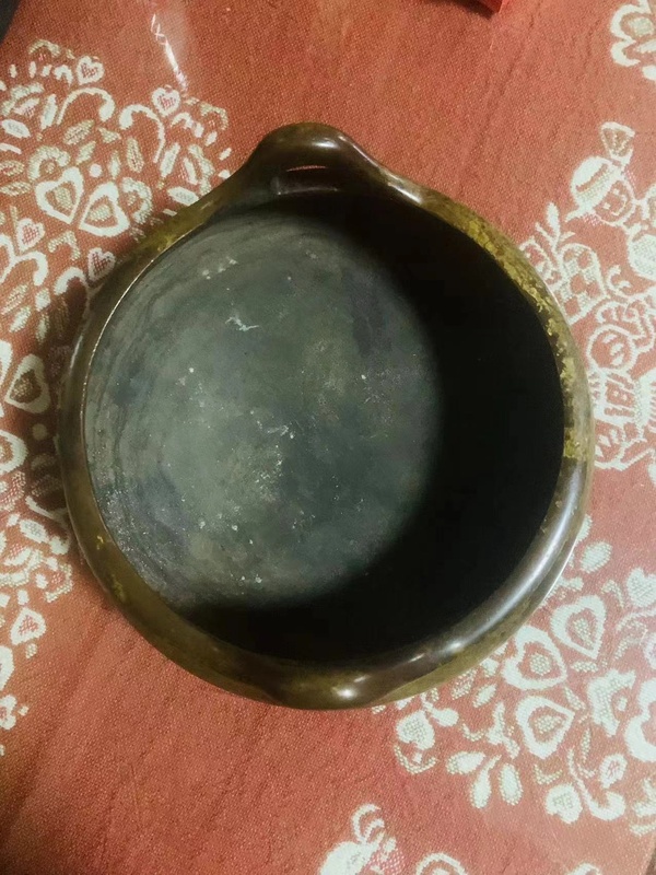 古玩銅器15年前國外拍回來的清中早期爐子拍賣，當前價格58888元