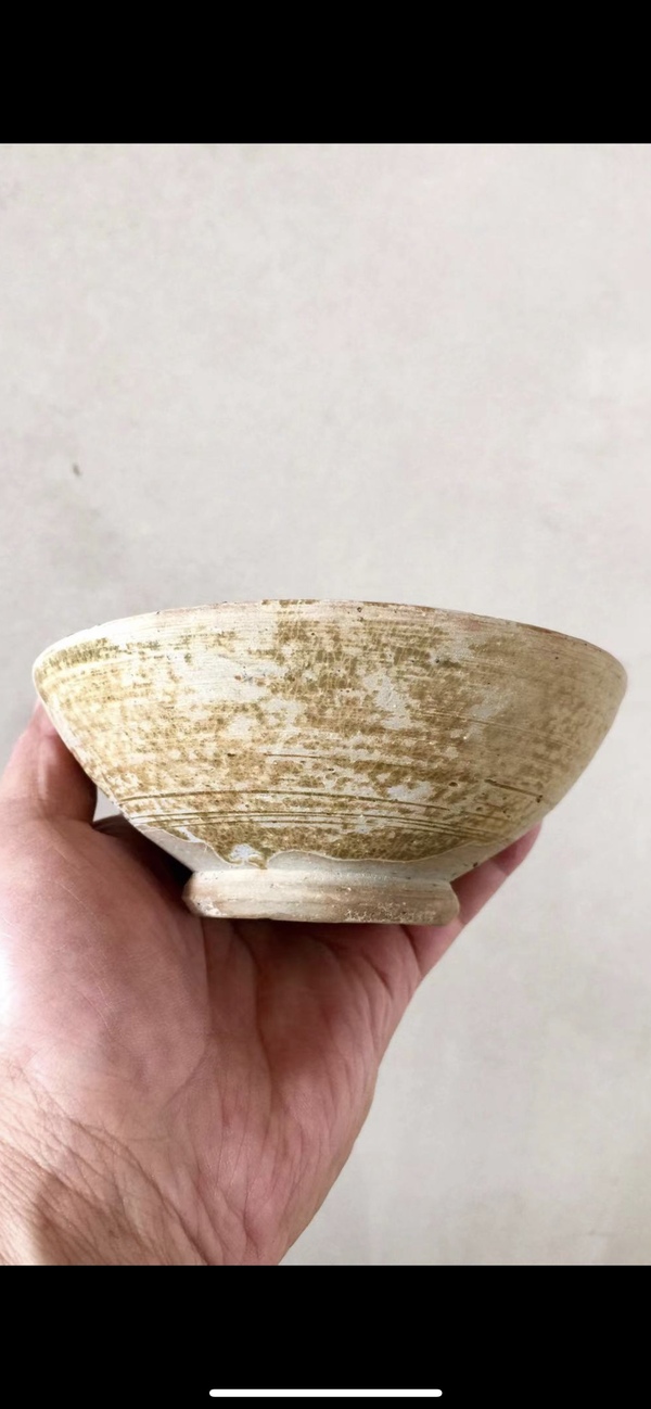 古玩陶瓷宣州窯青釉刻花斗笠碗拍賣,當前價格1600元