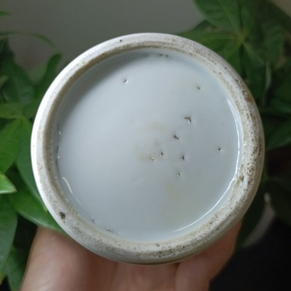 古玩陶瓷清中晚青花博古花卉羅漢瓶拍賣(mài),當(dāng)前價(jià)格8800元