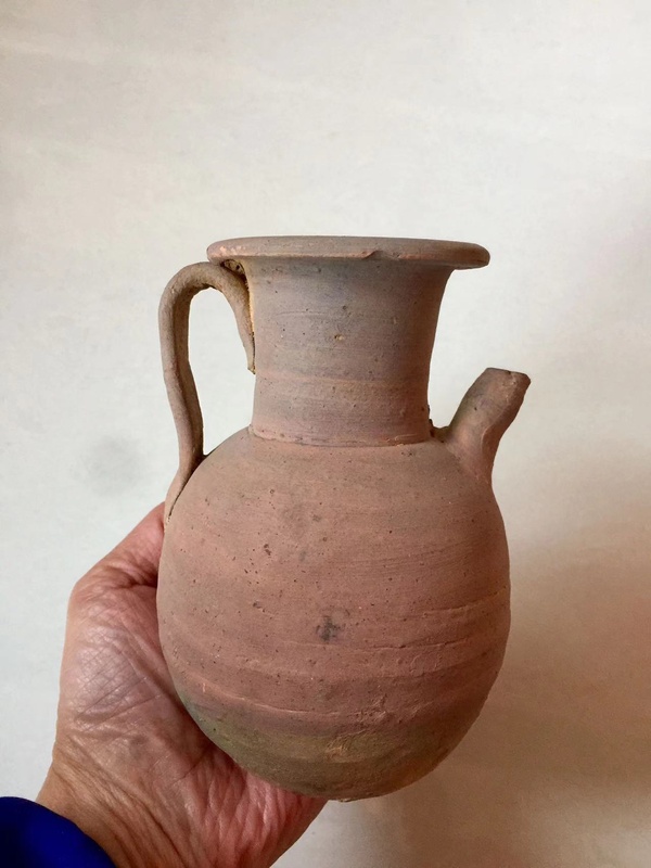 古玩陶瓷宣州窯素胎執壺拍賣,當前價格888元